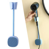 Maxbell Wall Mounted Hair Dryer Bracket Adjustable Angle for Bathroom Hotel Blue