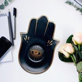 Maxbell Ceramic Jewelry Display Tray Jewelry Storage for Living Room Ornaments Black