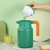 Maxbell Thermal Coffee Carafe Stainless Steel Milk Kettle 1300ml Coffee Pot for Drom Green