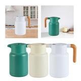 Maxbell Thermal Coffee Carafe Stainless Steel Milk Kettle 1300ml Coffee Pot for Drom Green
