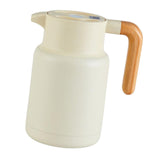 Maxbell Thermal Coffee Carafe Stainless Steel Milk Kettle 1300ml Coffee Pot for Drom Beige