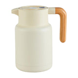 Maxbell Thermal Coffee Carafe Stainless Steel Milk Kettle 1300ml Coffee Pot for Drom Beige
