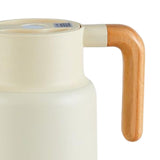 Maxbell Thermal Coffee Carafe Stainless Steel Milk Kettle 1300ml Coffee Pot for Drom Beige