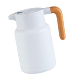 Maxbell Thermal Coffee Carafe Stainless Steel Milk Kettle 1300ml Coffee Pot for Drom White