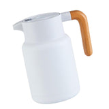 Maxbell Thermal Coffee Carafe Stainless Steel Milk Kettle 1300ml Coffee Pot for Drom White