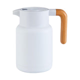 Maxbell Thermal Coffee Carafe Stainless Steel Milk Kettle 1300ml Coffee Pot for Drom White