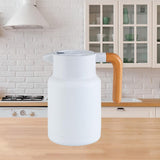 Maxbell Thermal Coffee Carafe Stainless Steel Milk Kettle 1300ml Coffee Pot for Drom White