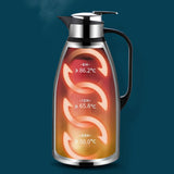 Maxbell Vacuum Insulation Thermos Durable Stainless Steel for Tea Office Conference 2L