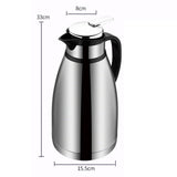 Maxbell Vacuum Insulation Thermos Durable Stainless Steel for Tea Office Conference 3L
