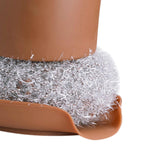 Maxbell Multipurpose Dishwashing Brush Scrub Scrubber with Base Durable for Washing Brown