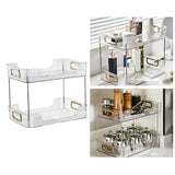 Maxbell Multifunctional Storage Rack 2 Tier Container for Party Living Room Toilet White