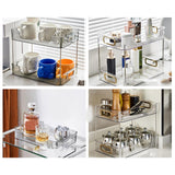 Maxbell Multifunctional Storage Rack 2 Tier Container for Party Living Room Toilet White