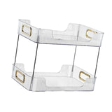 Maxbell Multifunctional Storage Rack 2 Tier Container for Party Living Room Toilet White