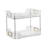 Maxbell Multifunctional Storage Rack 2 Tier Container for Party Living Room Toilet White