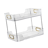 Maxbell Multifunctional Storage Rack 2 Tier Container for Party Living Room Toilet White