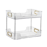 Maxbell Multifunctional Storage Rack 2 Tier Container for Party Living Room Toilet White