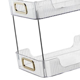 Maxbell Multifunctional Storage Rack 2 Tier Container for Party Living Room Toilet White