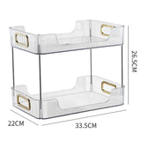 Maxbell Multifunctional Storage Rack 2 Tier Container for Party Living Room Toilet White