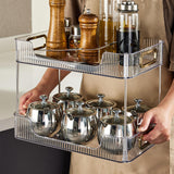 Maxbell Multifunctional Storage Rack 2 Tier Container for Party Living Room Toilet Gray