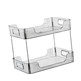 Maxbell Multifunctional Storage Rack 2 Tier Container for Party Living Room Toilet Gray