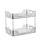 Maxbell Multifunctional Storage Rack 2 Tier Container for Party Living Room Toilet Gray