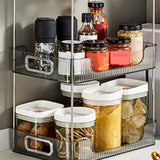 Maxbell Multifunctional Storage Rack 2 Tier Container for Party Living Room Toilet Gray