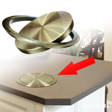 Maxbell Recessed Garbage Cover Recessed Counter Top for Kitchen Bathroom Office Round bronze