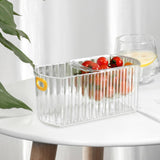 Maxbell Fruit Basket Vegetable Basket with Drain Hole food Storage Home Decor White