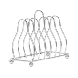 Maxbell Pot Lid Rack Kitchen Organizer for Serving Trays Wall Cabinets Dining Tables Silver