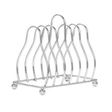 Maxbell Pot Lid Rack Kitchen Organizer for Serving Trays Wall Cabinets Dining Tables Silver