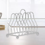 Maxbell Pot Lid Rack Kitchen Organizer for Serving Trays Wall Cabinets Dining Tables Silver