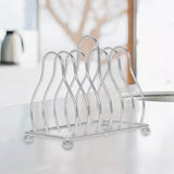 Maxbell Pot Lid Rack Kitchen Organizer for Serving Trays Wall Cabinets Dining Tables Silver