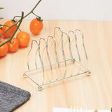 Maxbell Pot Lid Rack Kitchen Organizer for Serving Trays Wall Cabinets Dining Tables Silver