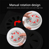 Maxbell Shower Drain Catcher Round PP with Suction Cup for Sink Bathroom Kitchen