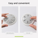 Maxbell Shower Drain Catcher Round PP with Suction Cup for Sink Bathroom Kitchen