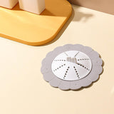 Maxbell Shower Drain Covers with Handle Prevent Odor for Kitchen Bathtub Shower Room Gray White