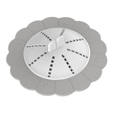 Maxbell Shower Drain Covers with Handle Prevent Odor for Kitchen Bathtub Shower Room Gray White