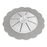 Maxbell Shower Drain Covers with Handle Prevent Odor for Kitchen Bathtub Shower Room Gray White