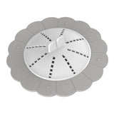 Maxbell Shower Drain Covers with Handle Prevent Odor for Kitchen Bathtub Shower Room Gray White