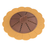 Maxbell Shower Drain Covers with Handle Prevent Odor for Kitchen Bathtub Shower Room Yellow Brown