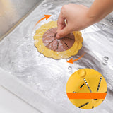 Maxbell Shower Drain Covers with Handle Prevent Odor for Kitchen Bathtub Shower Room Yellow Brown