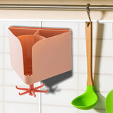 Maxbell Kitchen Utensils Chopsticks Holder Drainable for Kitchen Tableware Household Pink