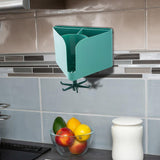 Maxbell Kitchen Utensils Chopsticks Holder Drainable for Kitchen Tableware Household Blue