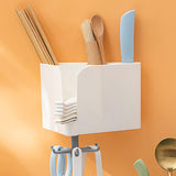 Maxbell Kitchen Utensils Chopsticks Holder Drainable for Kitchen Tableware Household White