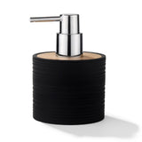 Maxbell Soap Dispenser with Pump Plastic Separate Bottling for Shower Room Bathroom Black