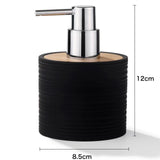 Maxbell Soap Dispenser with Pump Plastic Separate Bottling for Shower Room Bathroom Black