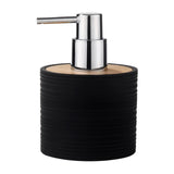 Maxbell Soap Dispenser with Pump Plastic Separate Bottling for Shower Room Bathroom Black