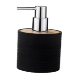 Maxbell Soap Dispenser with Pump Plastic Separate Bottling for Shower Room Bathroom Black