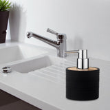 Maxbell Soap Dispenser with Pump Plastic Separate Bottling for Shower Room Bathroom Black