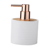 Maxbell Soap Dispenser with Pump Plastic Separate Bottling for Shower Room Bathroom White